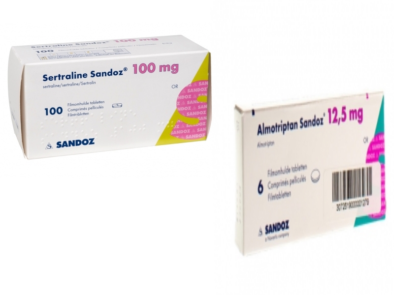 AIFA, ritiro lotti medicinali dell'antidepressivo SERTRALINA e dell'anticefalgico ALMOTRIPTAN SANDOZ dopo allerta dell'agenzia danese